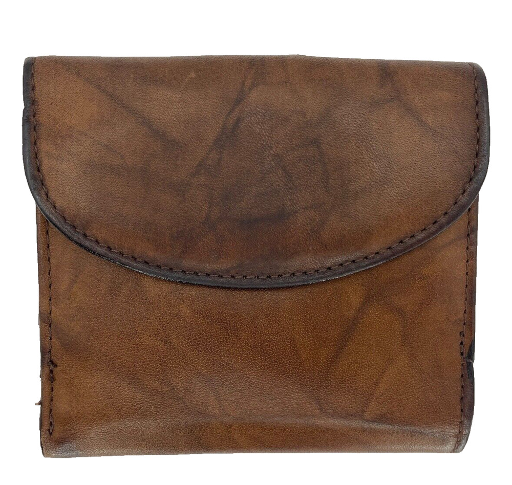 Pre-owned Genuine Leather Brown Wallet/Coin purse